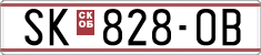 License plate of North Macedonia, Regular plates (1993)