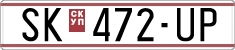 License plate of North Macedonia, Regular plates (1993)