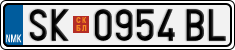 License plate of North Macedonia, Regular plates (2012)