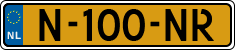 License plate of the Netherlands, Cars