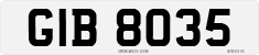 License plate of the United Kingdom, Northern Ireland (1966)