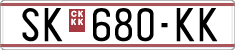 License plate of North Macedonia, Regular plates (1993)