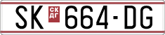 License plate of North Macedonia, Regular plates (1993)
