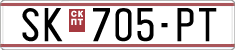 License plate of North Macedonia, Regular plates (1993)