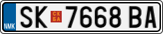 License plate of North Macedonia, Regular plates (2012)