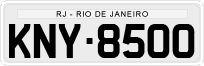 License plate of Brazil, Private owners (1990)