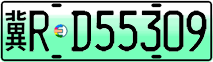License plate of China, Electric vehicles