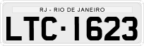 License plate of Brazil, Private owners (1990)