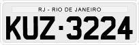 License plate of Brazil, Private owners (1990)