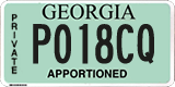 Georgia, Apportioned