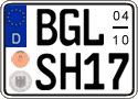 German license plate, Seasonal plates