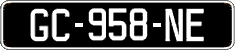 French license plate, SIV (oldtimers)