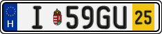 license plates of Hungary, Temporary (2022)