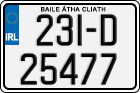 License plate of Ireland, Regular plates