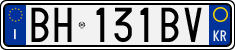 License plate of Italy, Cars (1994 year series)