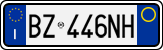 License plate of Italy, Cars (1994 year series)