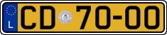 License plate of Luxembourg, Diplomatic