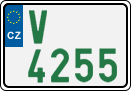 License plate of the Czech Republic, Oldtimers (2001)