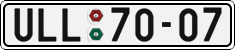 License plate of the Czech Republic, Cars (1960)