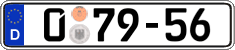 German license plate, Diplomatic