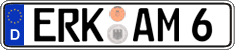 German license plate, Regular plates