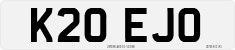 License plate of the United Kingdom, 1983 year system