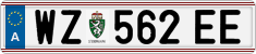 License plate of Austria, Regular plates