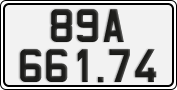 License plate of Vietnam, Cars