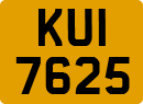 License plate of the United Kingdom, Northern Ireland (1966)