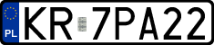 License plates of Poland, Regular car plates