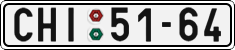 License plate of the Czech Republic, Cars (1960)