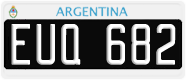 License plate of Argentina, Cars (1995, ABC 123)