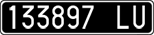 License plate of Italy, Cars (1927 year series)
