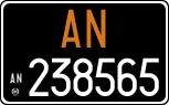 License plate of Italy, Cars (1927 year series)
