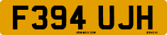License plate of the United Kingdom, 1983 year system