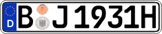 German license plate, Plates for oldtimers (type 