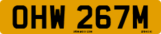 License plate of the United Kingdom, 1963 year system