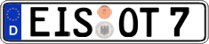 German license plate, Regular plates