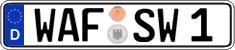 German license plate, Regular plates