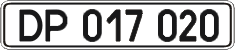 License plate Ukraine, Diplomatic
