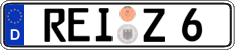 German license plate, Regular plates