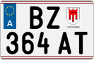 License plate of Austria, Regular plates