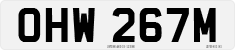 License plate of the United Kingdom, 1963 year system