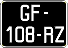 French license plate, SIV (oldtimers)