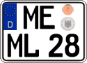 German license plate, Regular plates