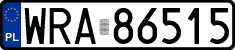 License plates of Poland, Regular car plates