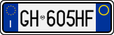 License plate of Italy, Cars (1994 year series)