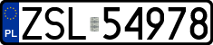 License plates of Poland, Regular car plates