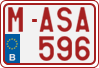 License plate of Belgium, Regular plates (2010)