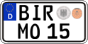 German license plate, Regular plates